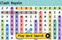 Clash Royale Word Search