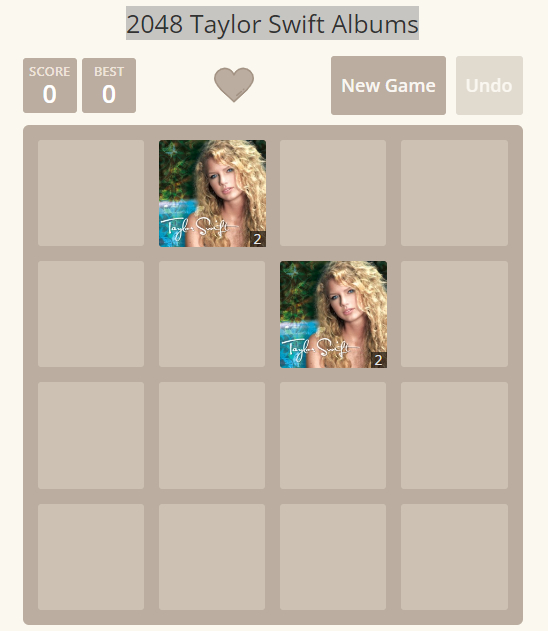 Taylor Swift 2048 - Taylor 2048